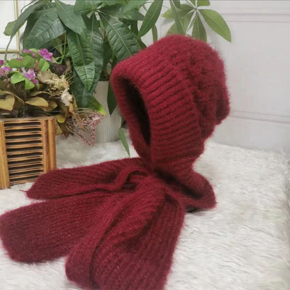 🎄Christmas Sale-50% OFF🎁Winter Versatile Knitted Hooded Scarf For Women