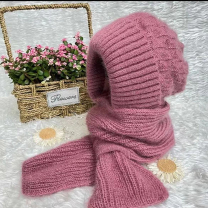 🎄Christmas Sale-50% OFF🎁Winter Versatile Knitted Hooded Scarf For Women