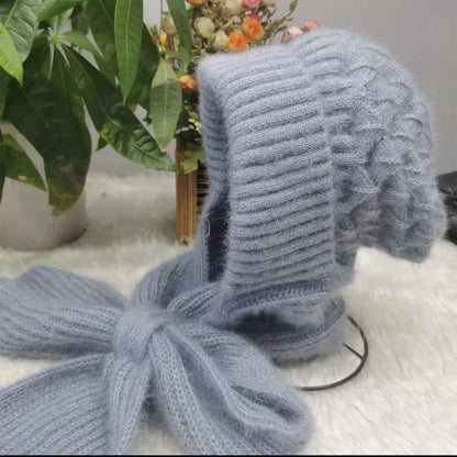 🎄Christmas Sale-50% OFF🎁Winter Versatile Knitted Hooded Scarf For Women