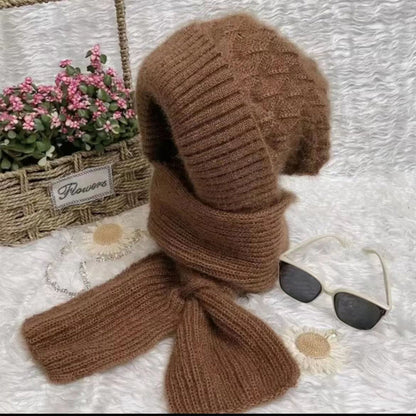 🎄Christmas Sale-50% OFF🎁Winter Versatile Knitted Hooded Scarf For Women