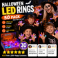 🔥🎃Spooky Season Hot Sale 50% OFF ‼️✨LED Light Halloween Glowing Ring 💍| Flashing Light‑Up Party Favor for Halloween Night👻