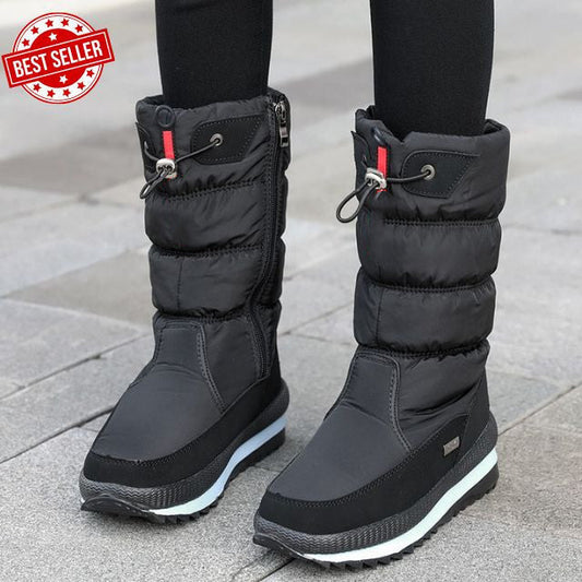 Free Shipping - Premium Waterproof Non-Slip Faux Fur Snow Boots for Women