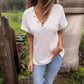 Women’s Stylish V-neck Short-sleeved Top