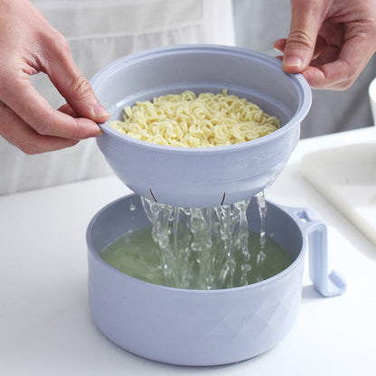 Multifunctional Ramen Bowl Set with Water Filter Bowl