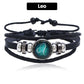 🔥Hot Sales - 49% OFF🔥Luminous 12 Constellations Bead Leather Woven Bracelet - Great Gift