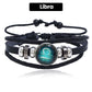 🔥Hot Sales - 49% OFF🔥Luminous 12 Constellations Bead Leather Woven Bracelet - Great Gift