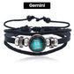 🔥Hot Sales - 49% OFF🔥Luminous 12 Constellations Bead Leather Woven Bracelet - Great Gift