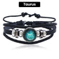 🔥Hot Sales - 49% OFF🔥Luminous 12 Constellations Bead Leather Woven Bracelet - Great Gift