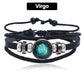 🔥Hot Sales - 49% OFF🔥Luminous 12 Constellations Bead Leather Woven Bracelet - Great Gift