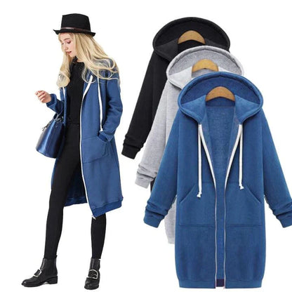 🔥Women's Long Hooded Sweatshirt