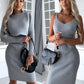 🌷💝Last Day Sale 50%OFF - 👗Knit Pullover Sweater and Cami Dress Set