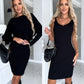 🌷💝Last Day Sale 50%OFF - 👗Knit Pullover Sweater and Cami Dress Set
