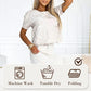 💕Women's casual two-piece floral T-shirt and mid-length skirt set
