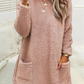 Pocket Crew Neck Casual Warm Long Sleeve T-Shirt Dress