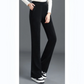 Versatile Simple Stretch Trousers With Wide Iegs For Women.