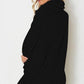 Women’s Solid Color Turtleneck Sweater Dress