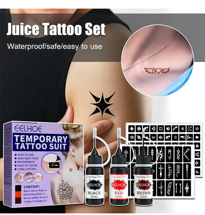 🌸Autumn Sale🌸Waterproof Juice Tattoo Set