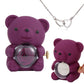 ⏰🌹Valentine's Day Surprise Sale 68% OFF!!💝Cute Teddy Bear with Preserved Rose--Necklace📿+Eternal Rose🌹+Teddy Bear🧸