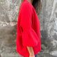 Women's Round Neck Flare Sleeve Short Jacket