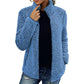Women's Fuzzy Jacket with Turtleneck and Full Zip
