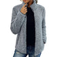 Women's Fuzzy Jacket with Turtleneck and Full Zip