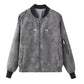 Women's Long-Sleeve Zip Up Faux Leather Jacket