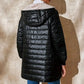 Women's Quilted Hooded Warm Winter Coat with Zipper