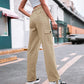 Women's High-Waist Multiple Pocket Cargo Pants