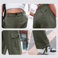 Women's High-Waist Multiple Pocket Cargo Pants