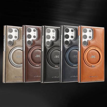 Magnetic PU Leather Case With 360° Rotating Bracket for Galaxy S23-24 Series