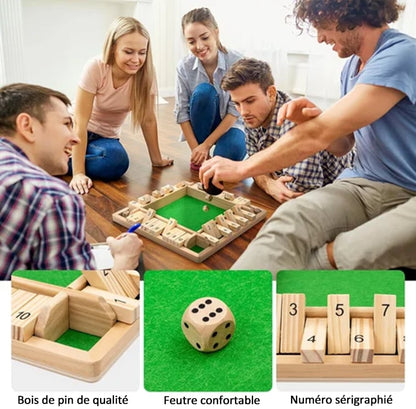 🎉FUN FAMILY GAMES - Shut The Box Board Game
