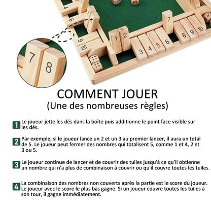 🎉FUN FAMILY GAMES - Shut The Box Board Game