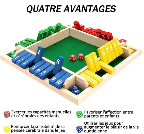 🎉FUN FAMILY GAMES - Shut The Box Board Game