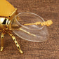 Creative retro honey jar in the shape of a bee