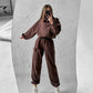Women's Casual Hoodie & Pants 2-Piece Set