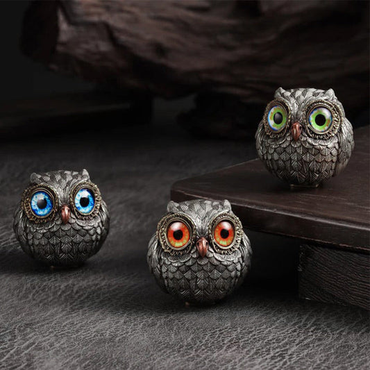 🔥🖤Black Friday Sale:50% OFF🔥Realistic Lucky Owl Guardian Figurine