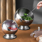 🔥🖤Black Friday Sale:50% OFF🔥Versatile Stainless Steel Slanted Seasoning Bowl with Lid