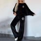 🔥🖤Black Friday Sale:50% OFF🔥Women’s Cozy Casual Set -  Soft Batwing Top and Wide-Leg Pants