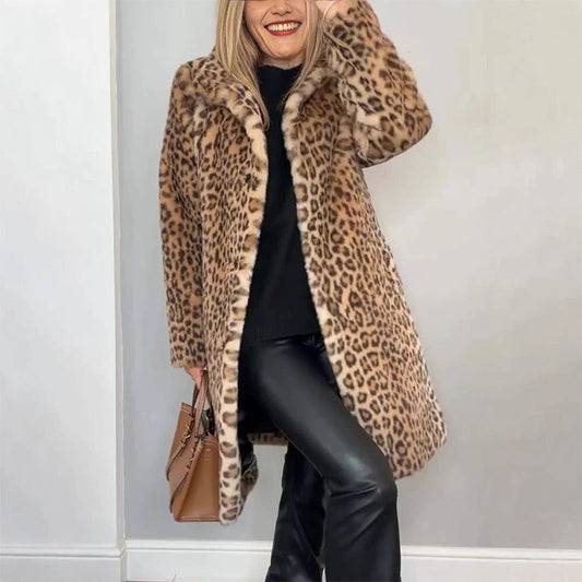 ✨Get 50% off💖Women's Leopard Print Mid-Length Jacket✈️