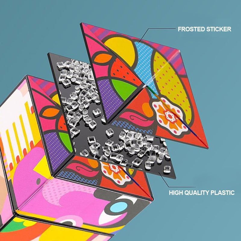 🎁 50% OFF CHRISTMAS PROMOTION! ✨ Extraordinary 3D Magic Cube - 6-Sided Magnetic Puzzle with Smooth Rotation for Brain Training & Fun 🧠🔮