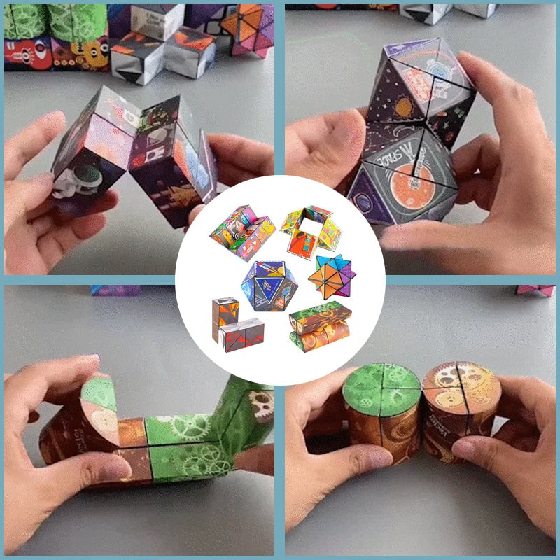 🎁 50% OFF CHRISTMAS PROMOTION! ✨ Extraordinary 3D Magic Cube - 6-Sided Magnetic Puzzle with Smooth Rotation for Brain Training & Fun 🧠🔮