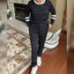 ⏰Last Day Sale 55% Off💃Women’s 2-Piece Crewneck Color-Block Sweatsuit