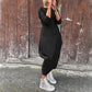 Women's Simple Elegant Long-Sleeved Dress With Pocket