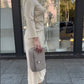 ⏳Time-limited 50% OFF⏰Round Neck Waist Ruched Hem Long Sleeve Dress