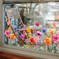💗Hot Sell 49% Off💐Colorful Floral Bouquet Window Sticker🖼️(Cut to size freely)