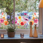 💗Hot Sell 49% Off💐Colorful Floral Bouquet Window Sticker🖼️(Cut to size freely)