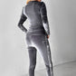 🔥2025 HOT SALE🔥 Women's Sequin Velvet Zipper 2-Piece Sweat Set