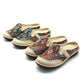 Women's Embroidered Linen Soft Sole Sandals