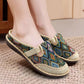 Women's Embroidered Linen Soft Sole Sandals