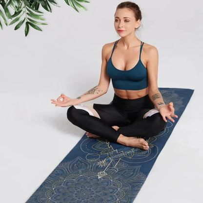 Stylish Printed Non-Slip Yoga Towel